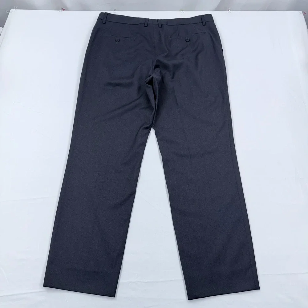 Hugo Boss 100%‎ Virgin Wool Dress Pants Mens 36x30 Trousers Gray Suit Slacks